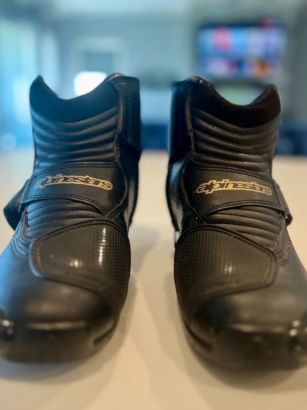 Women's Alpinestars SMX-1 R low-cut motorcycle riding boots - Size 9